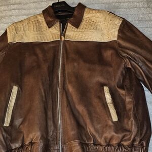 Leather Gator jacket